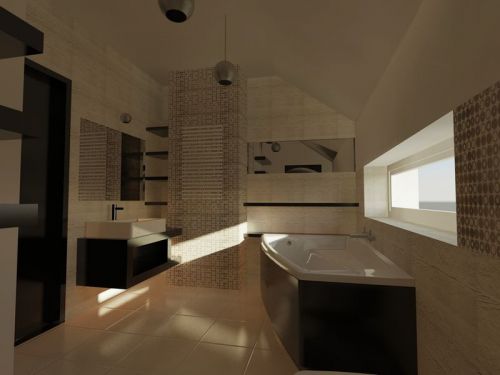 Łazienka - aspi - Projekty budowlane, architektoniczne, wykonawcze elementów, inwestycje